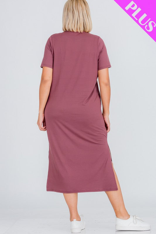 Midi Dress With Side Slit