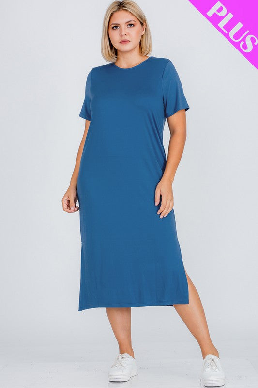 Midi Dress With Side Slit