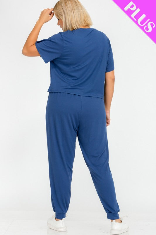 Solid Pants Set