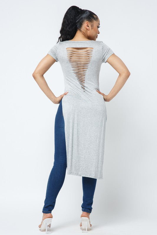 Distress Maxi Top