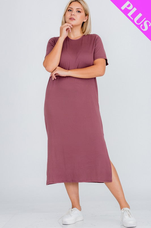 Midi Dress With Side Slit